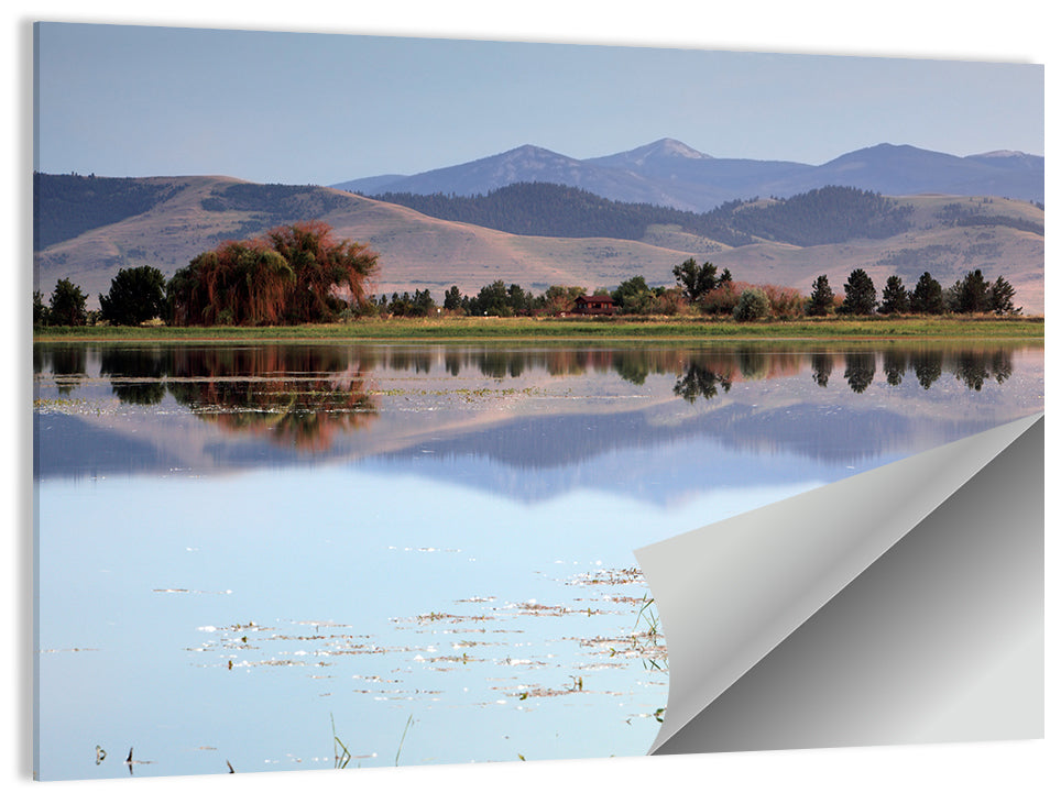 Mission Valley Lake Reflection Wall Art
