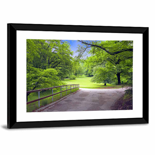 Sunlit Meadow Path Wall Art