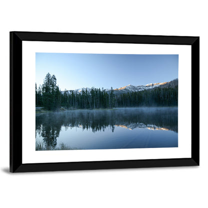 Sylvan Lake Morning Mist Wall Art