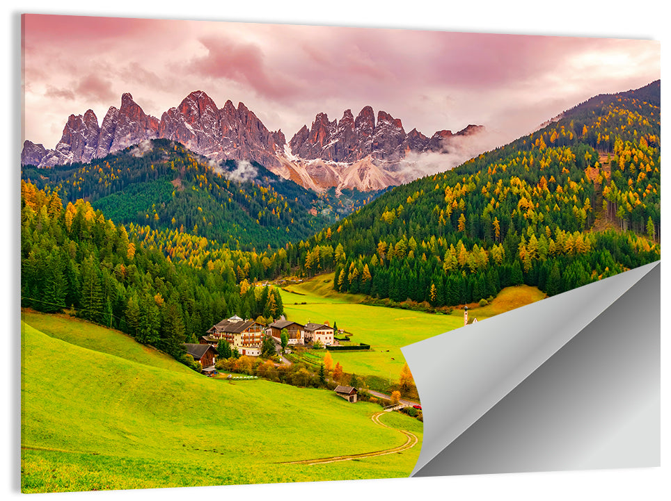St Johann Church, Santa Maddalena Wall Art