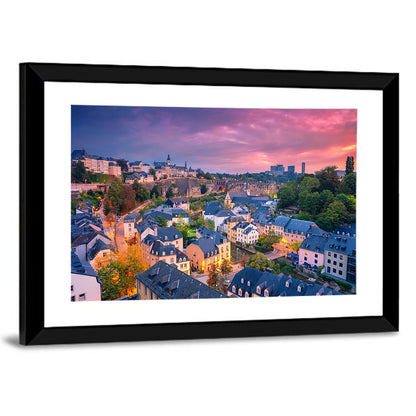 Luxembourg Grund at Dusk Wall Art