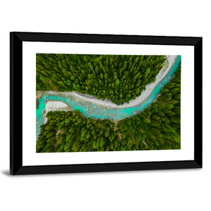 Inn River & Forest Aerial Wall Art