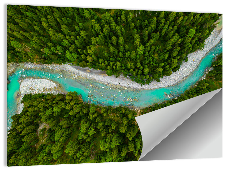 Inn River Aerial View Wall Art