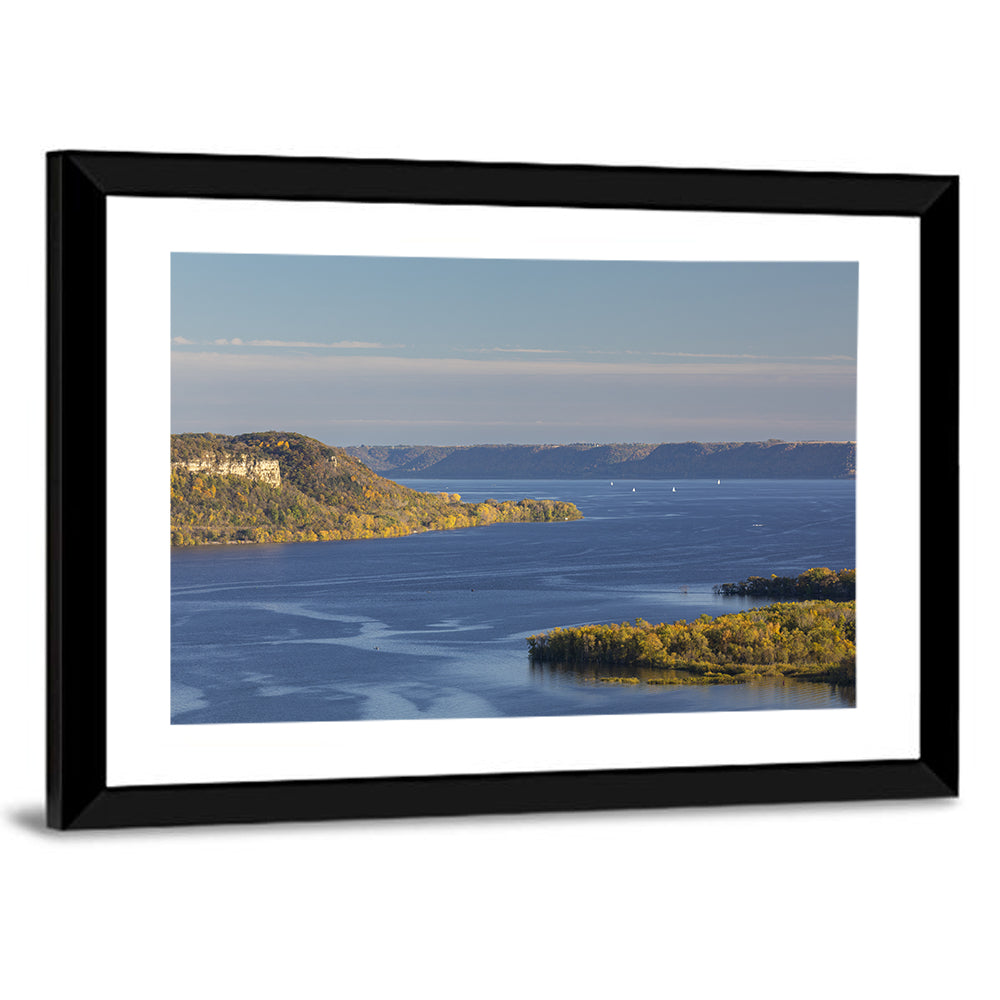 Mississippi River Autumn Panorama Wall Art