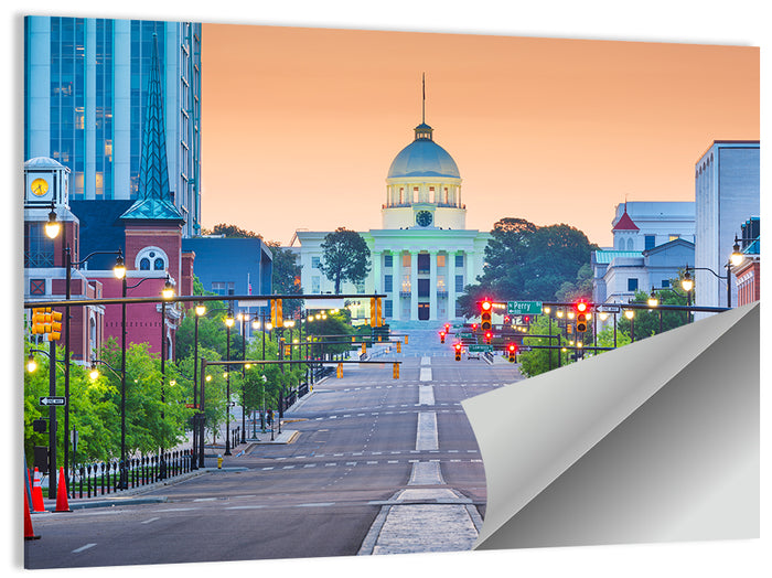 Montgomery State Capitol Wall Art as a poster print