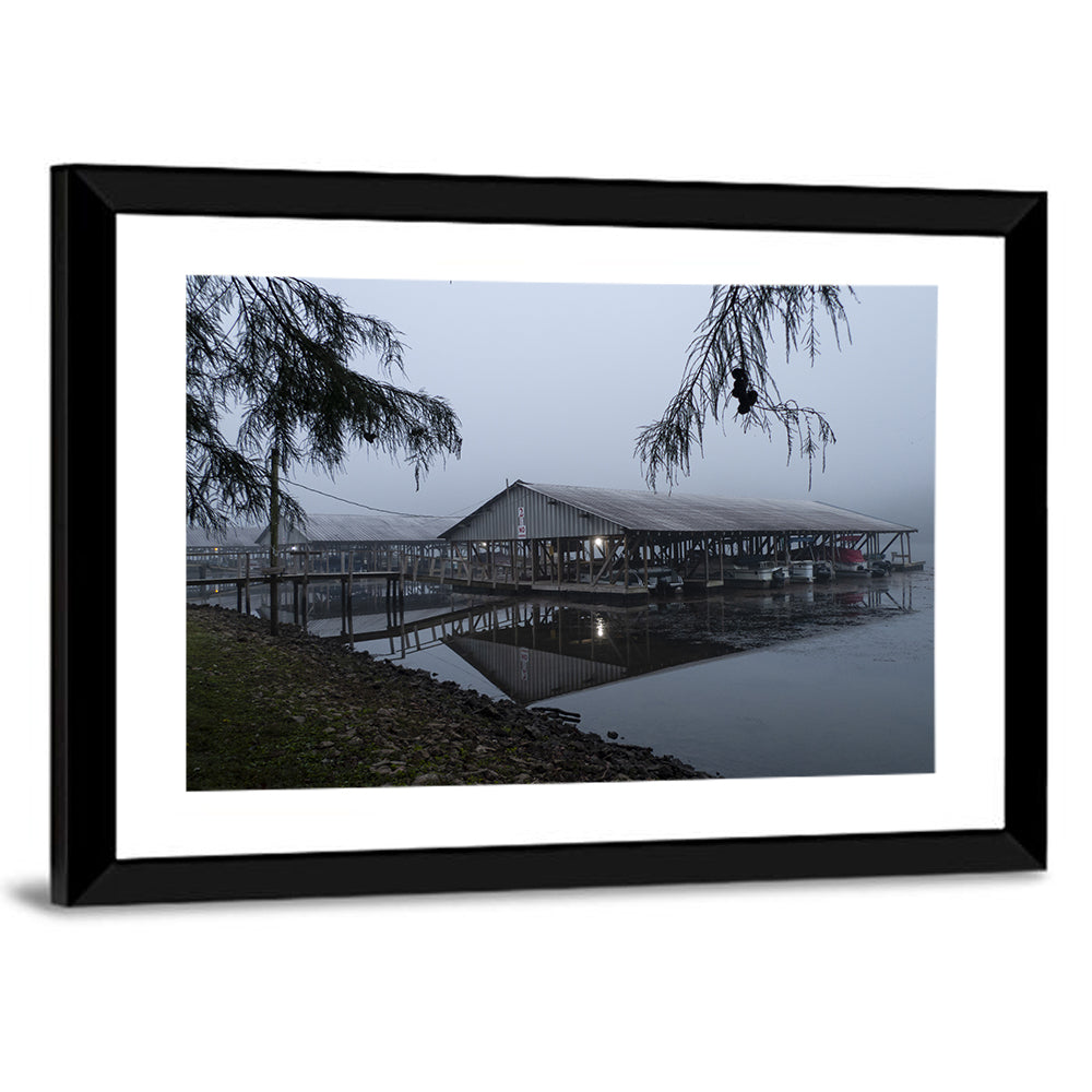 Ozark Beach Resort Boathouse Wall Art