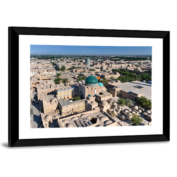 Khiva Green Dome Madrassa Wall Art as a framed print