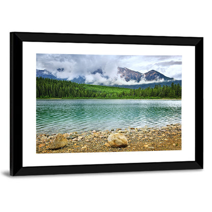 Patricia Lake Cloudy Peaks Wall Art