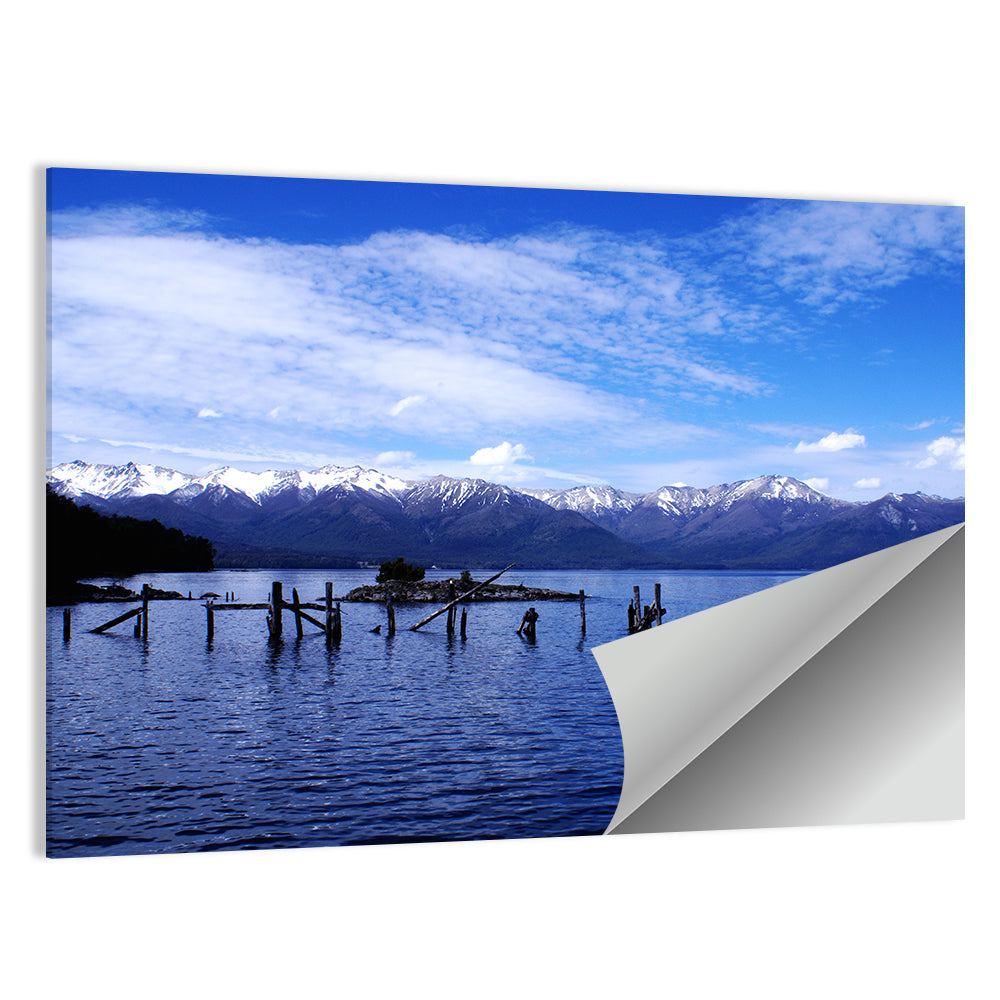 Nahuel Huapi Lake with Wooden Pilings Wall Art