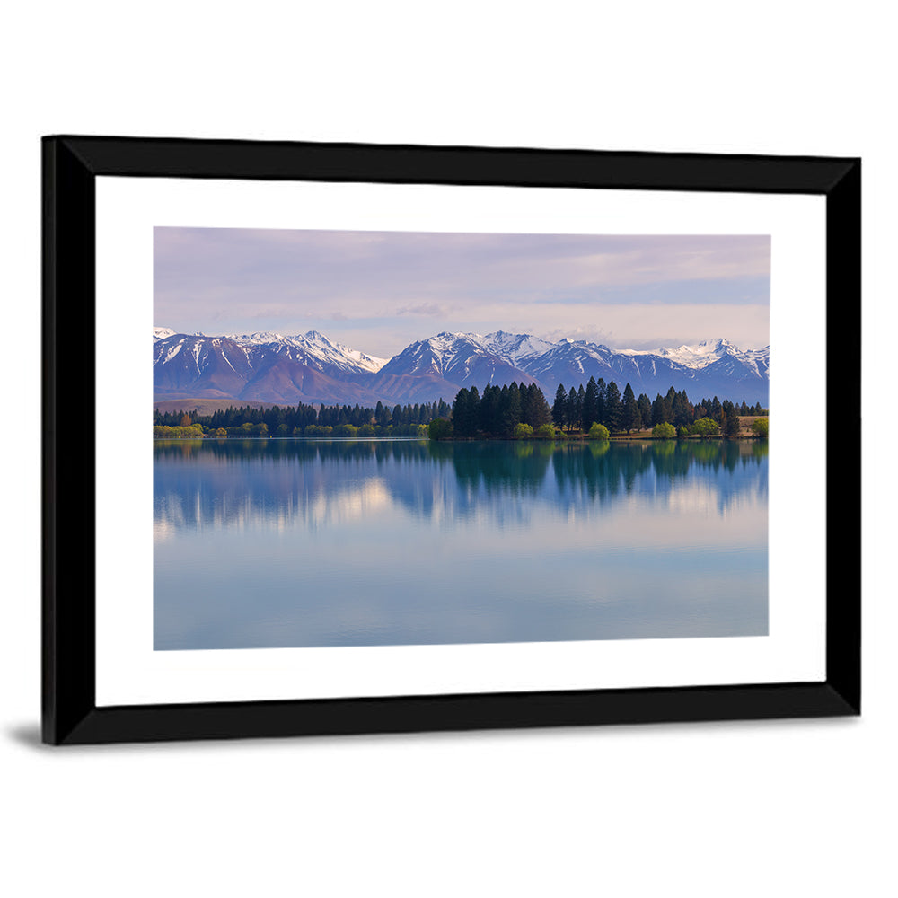 Ruataniwha Lake Reflection Wall Art