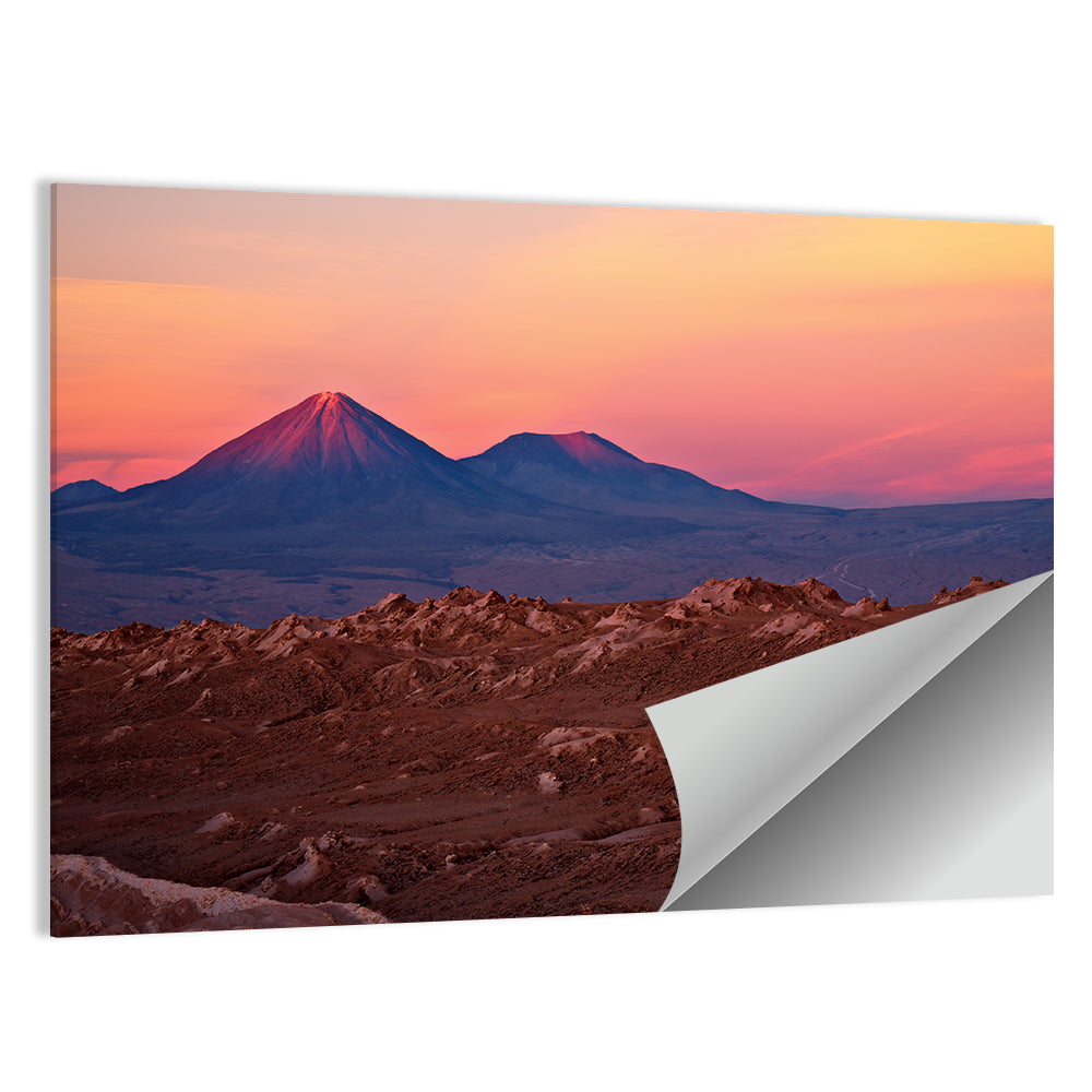 Valle De La Luna, Licancabur Volcano Wall Art