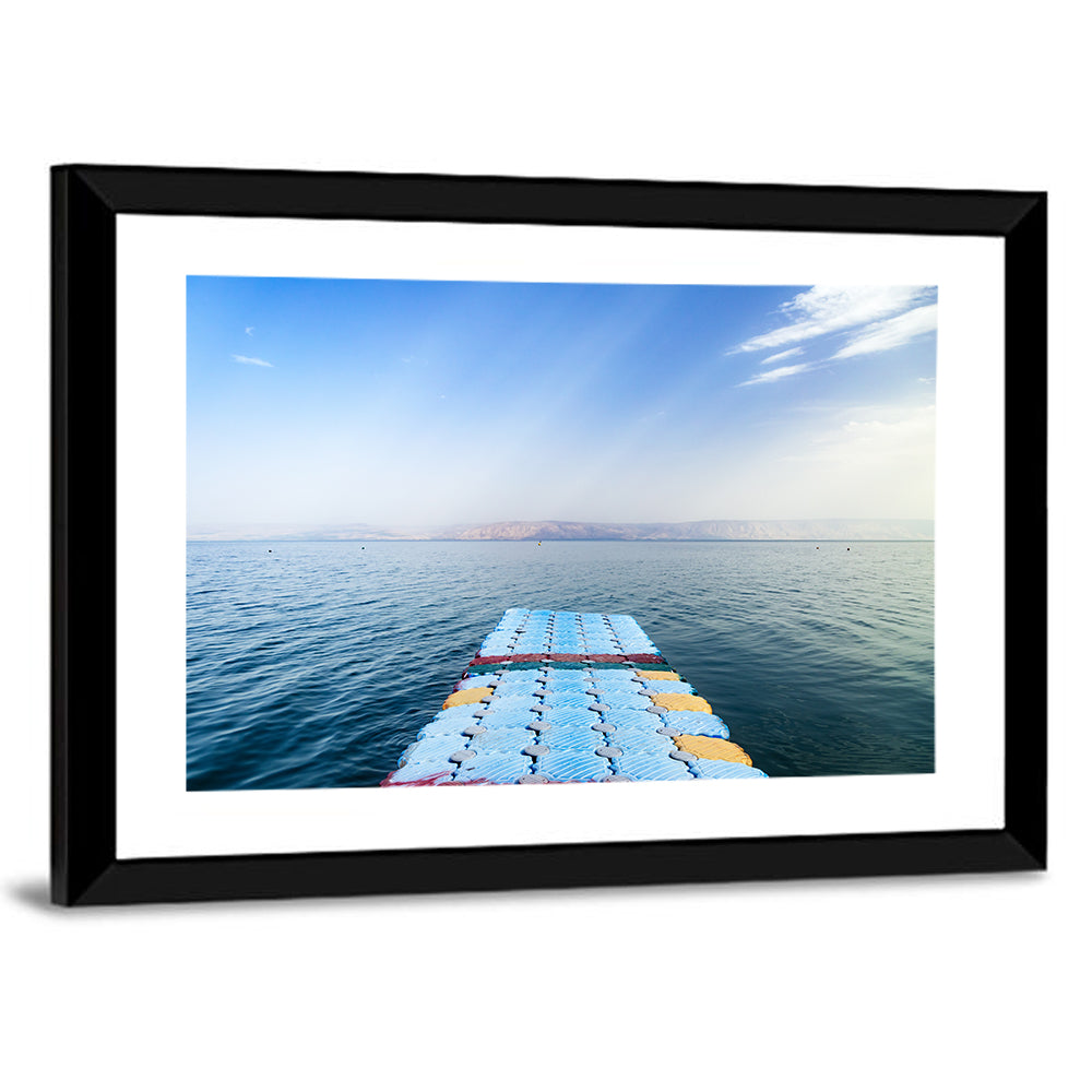 Galilee Floating Dock at Tiberias Wall Art