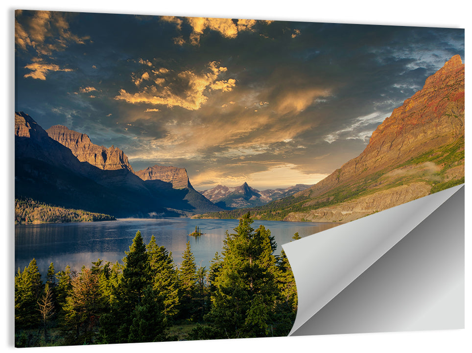 Wild Goose Island, St. Mary Lake Wall Art