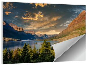 Montana Mountain Lake Wall Art