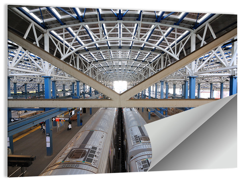 Stillwell Avenue Station Platform Perspective Wall Art