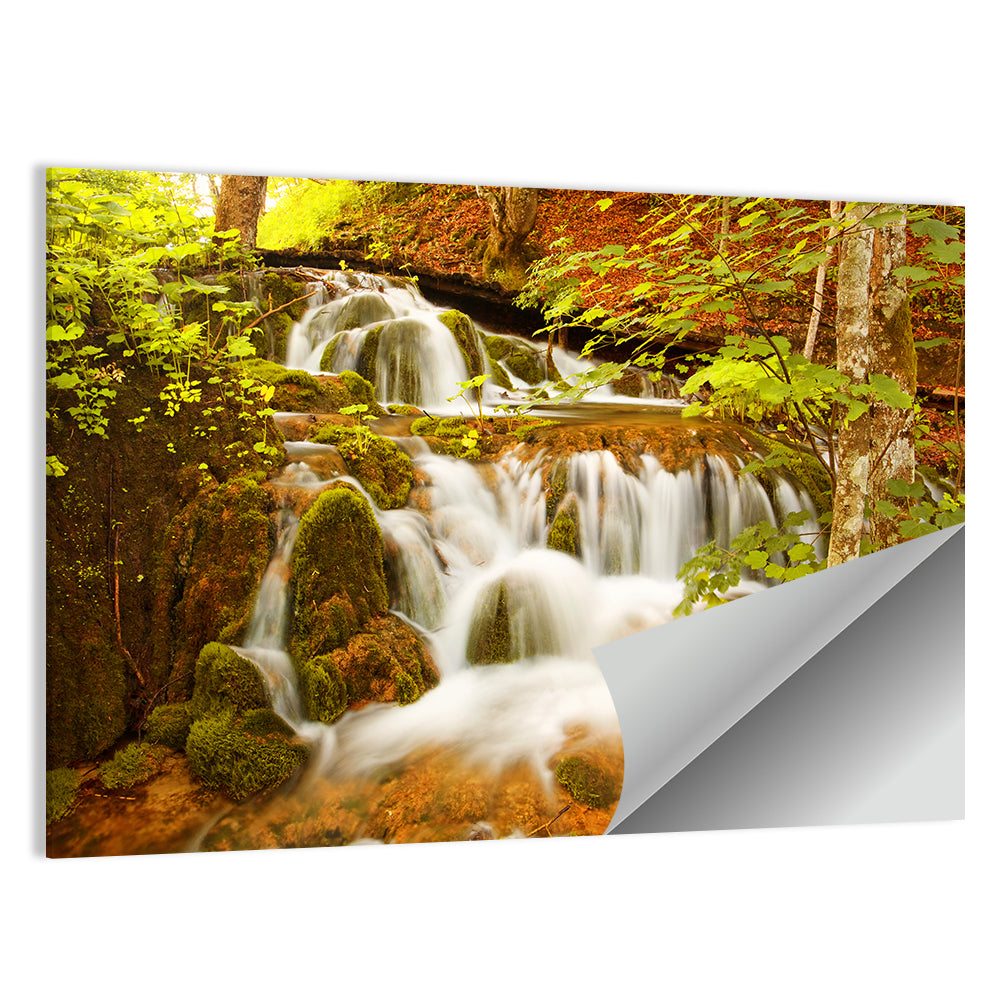 Plitvice Autumn Stream Wall Art