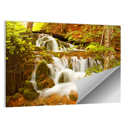 Plitvice Autumn Stream Wall Art
