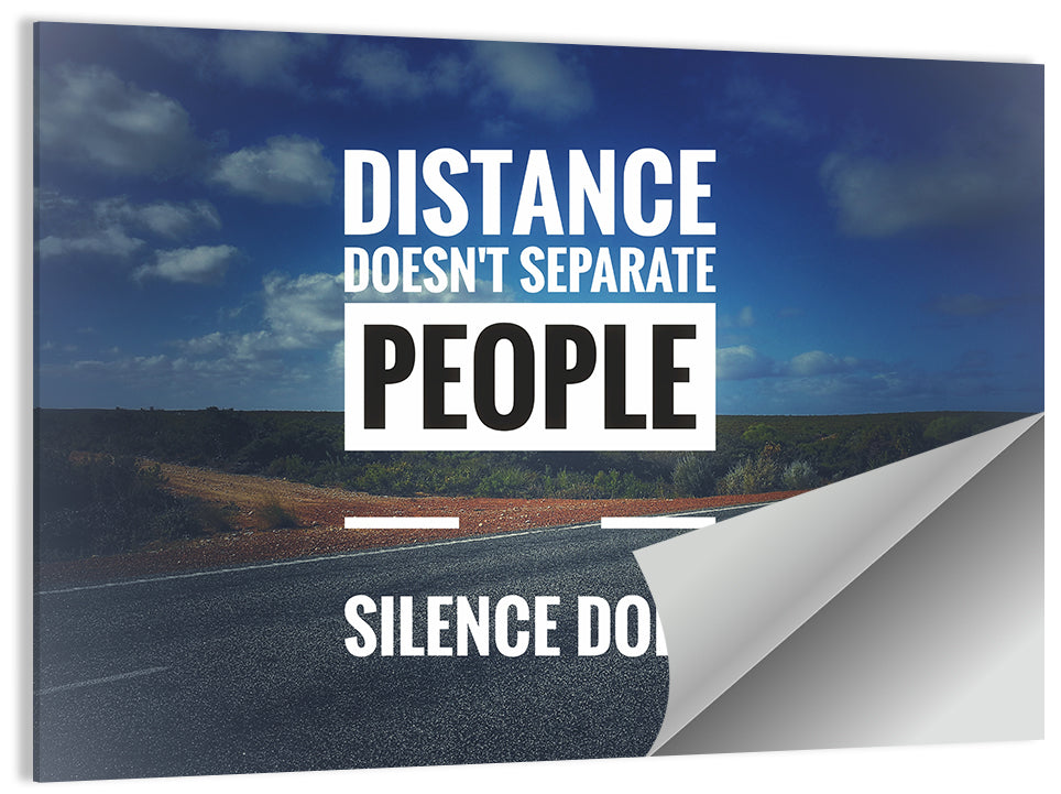 Silence Separates People Wall Art