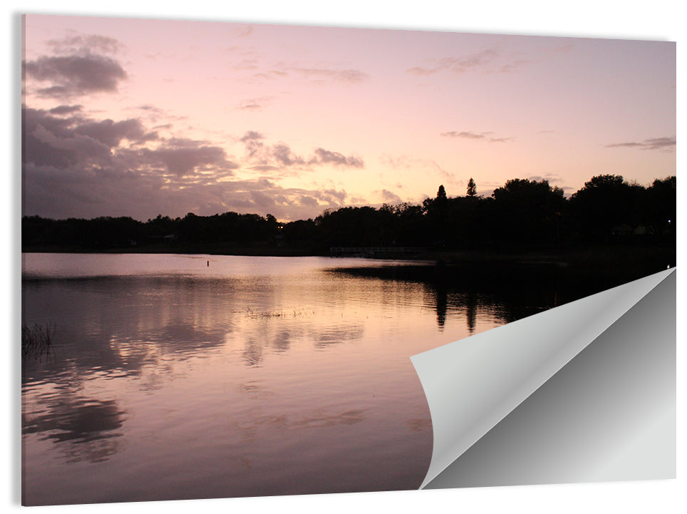 Lake Eva Dusk Reflection Wall Art