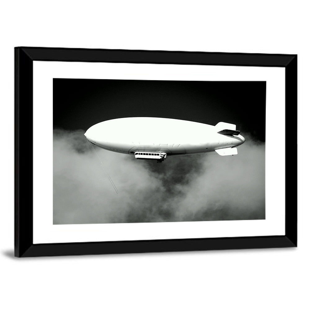 Dirigible Over Clouds Wall Art