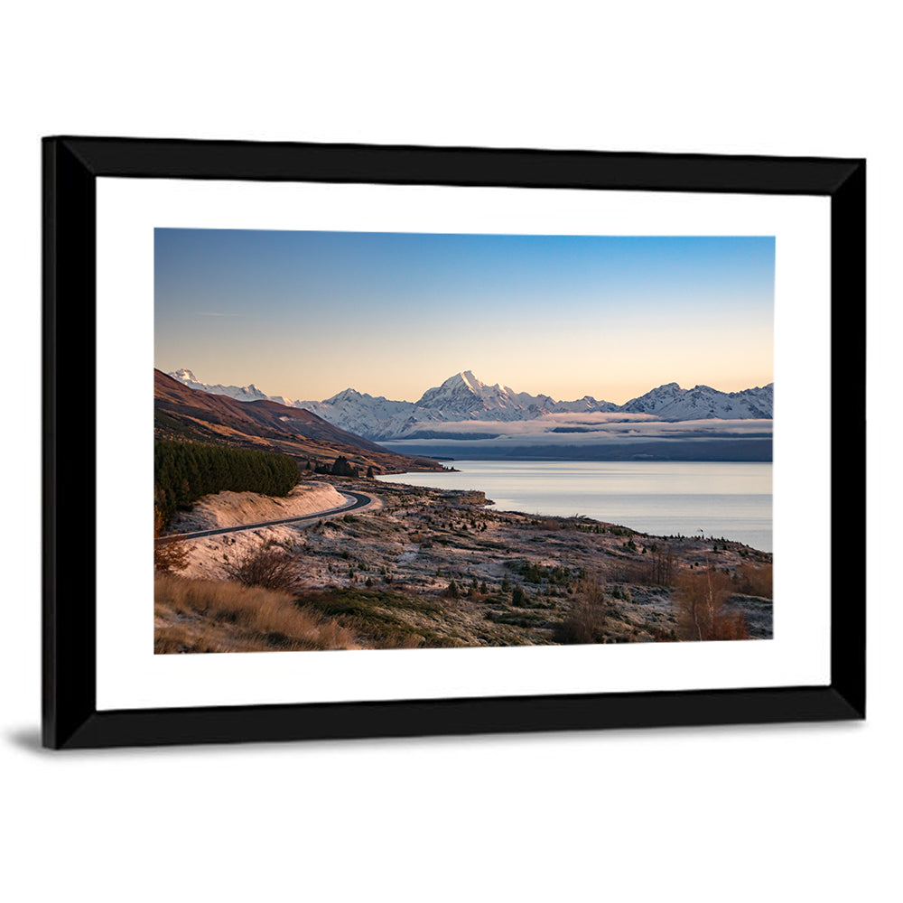 Mount Cook Over Lake Pukaki Wall Art