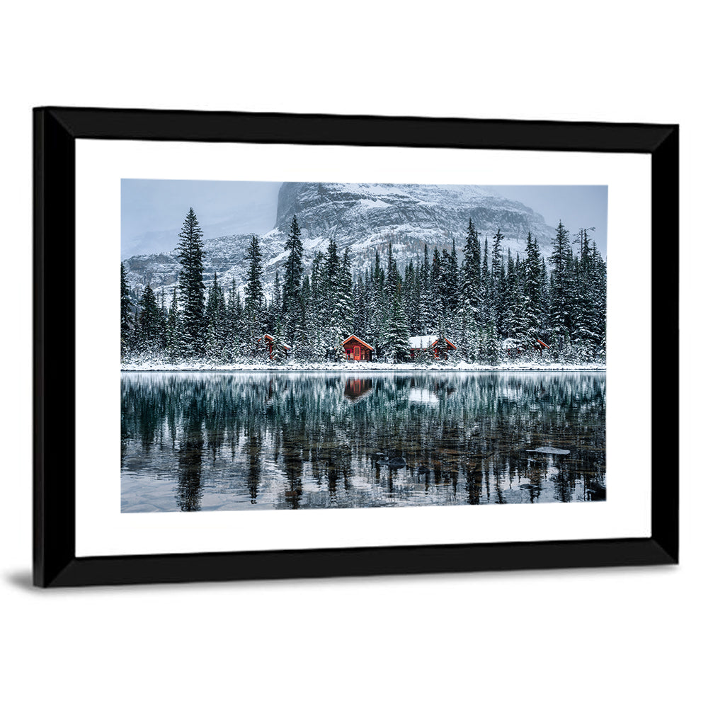 Lake O Hara Winter Reflection Wall Art