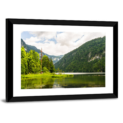 Maypole at Lake Toplitz Wall Art