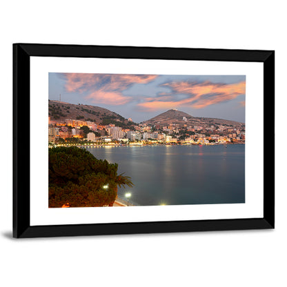 Sarandë Bay at Dusk Wall Art
