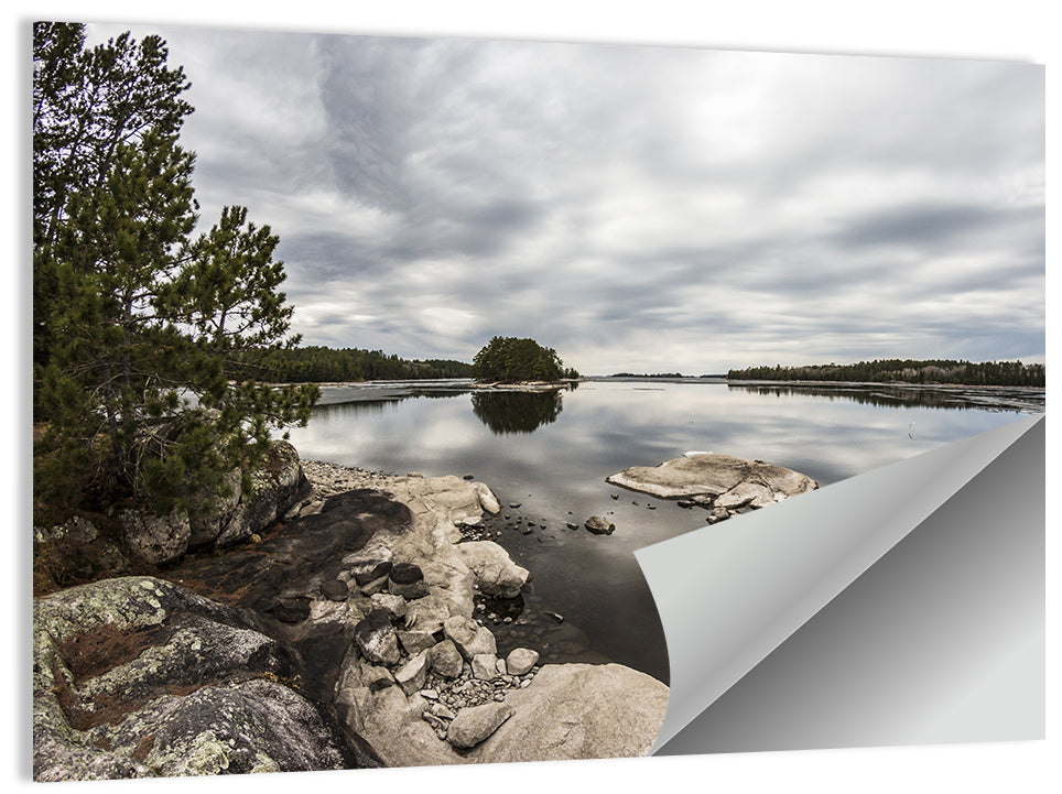 Voyageurs Pine Island Reflection Wall Art