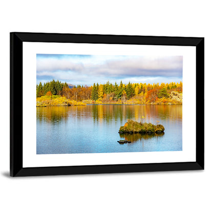 Autumn at Lake Myvatn Wall Art