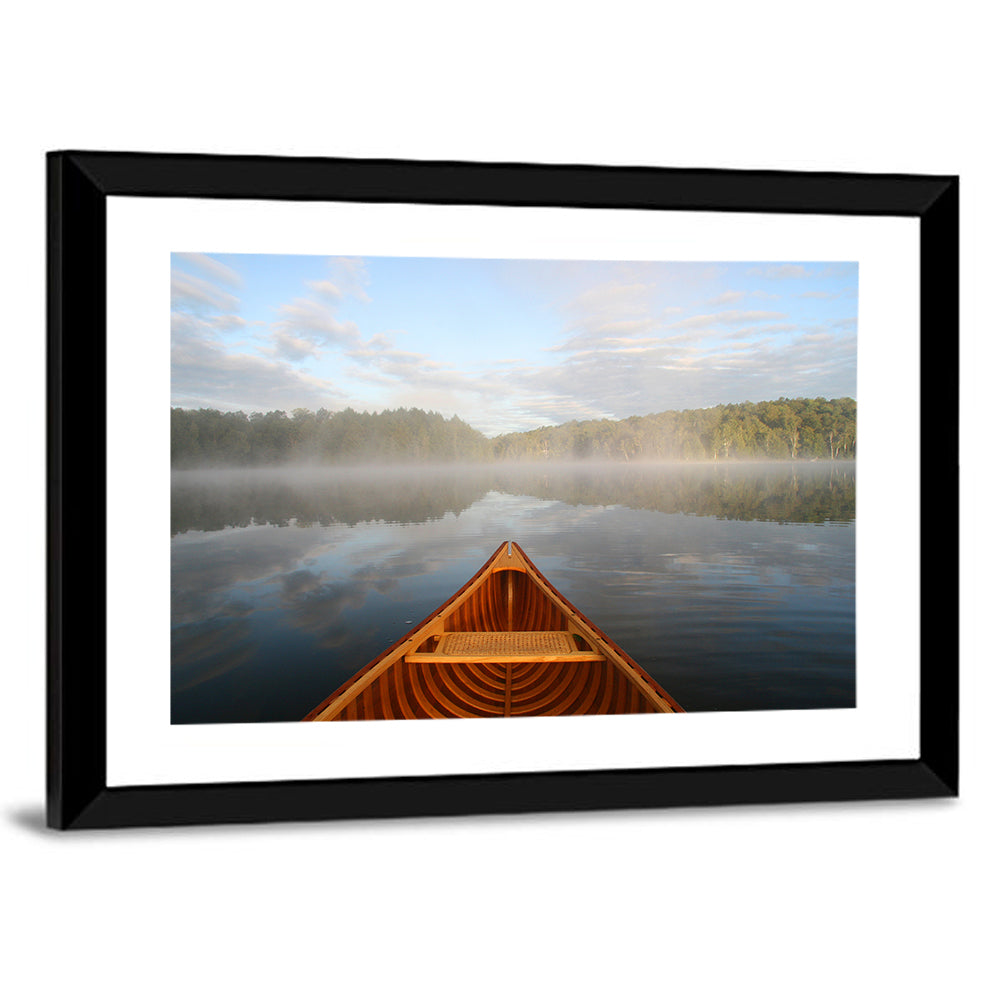 Cedar Canoe on Lake Ontario Wall Art