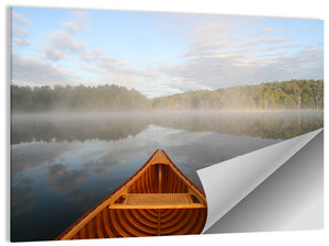 Canoe in Lake Ontario Wall Art