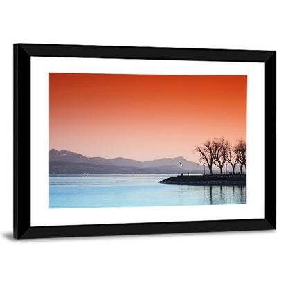 Lake Geneva Sunset Reflection Wall Art