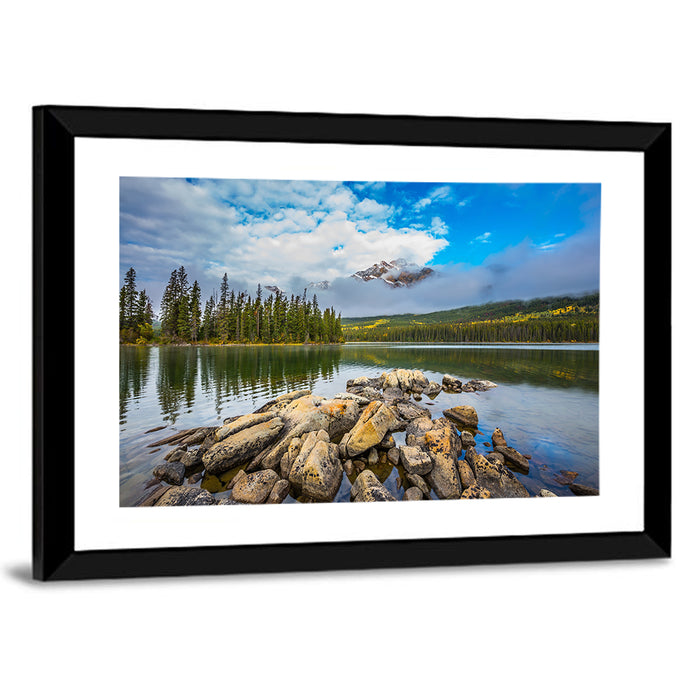 Pyramid Lake Reflections Wall Art as a framed print