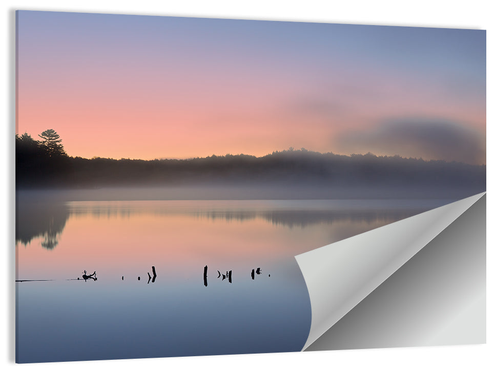Pete's Lake at Dawn Wall Art
