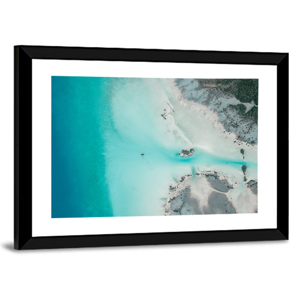 Bacalar Lagoon Aerial Wall Art