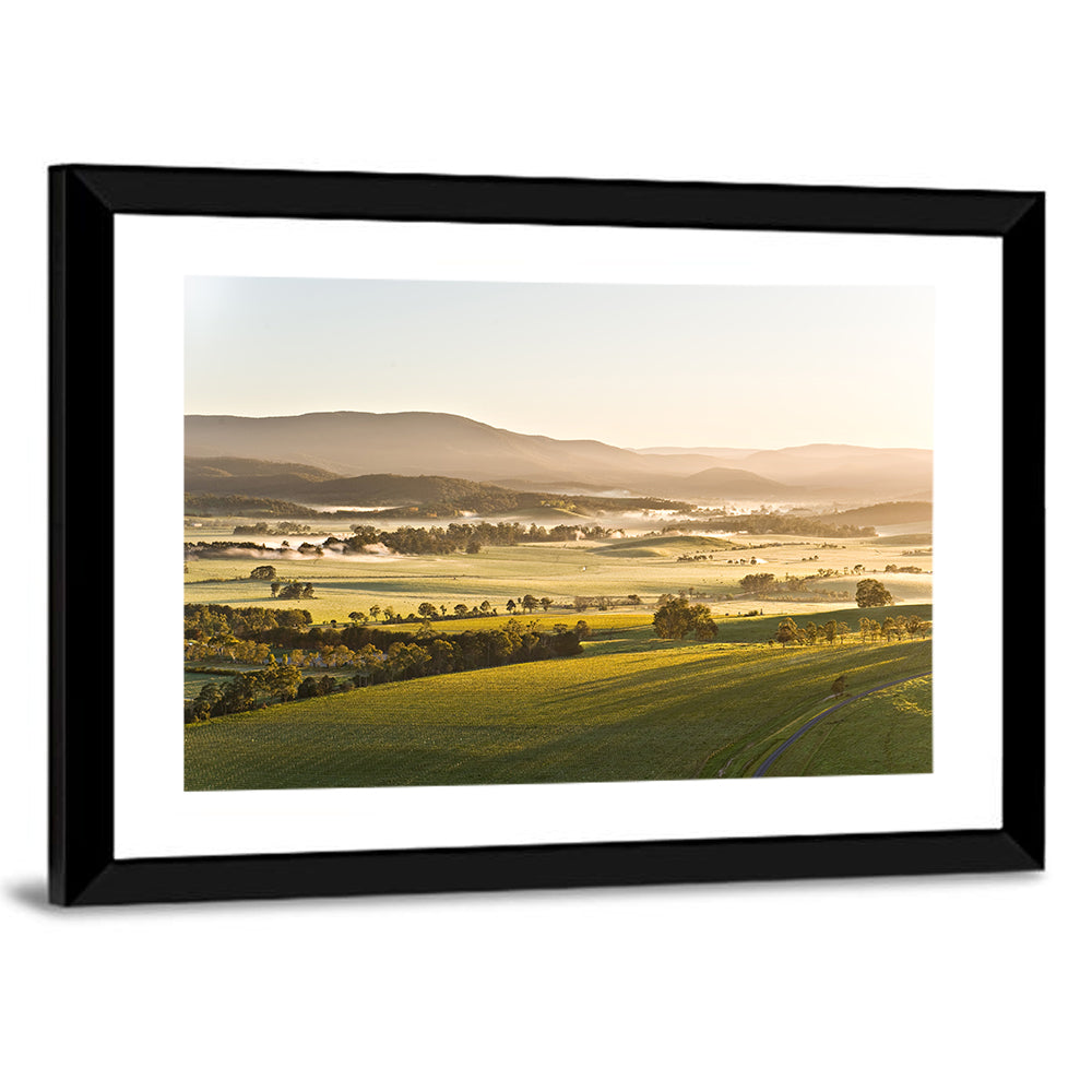 Yarra Valley Morning Mist Wall Art