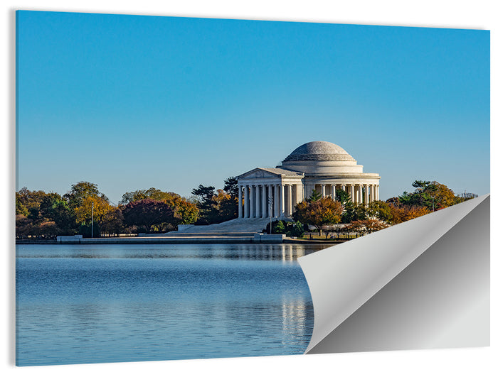 Thomas Jefferson Memorial Reflection Wall Art as a poster print