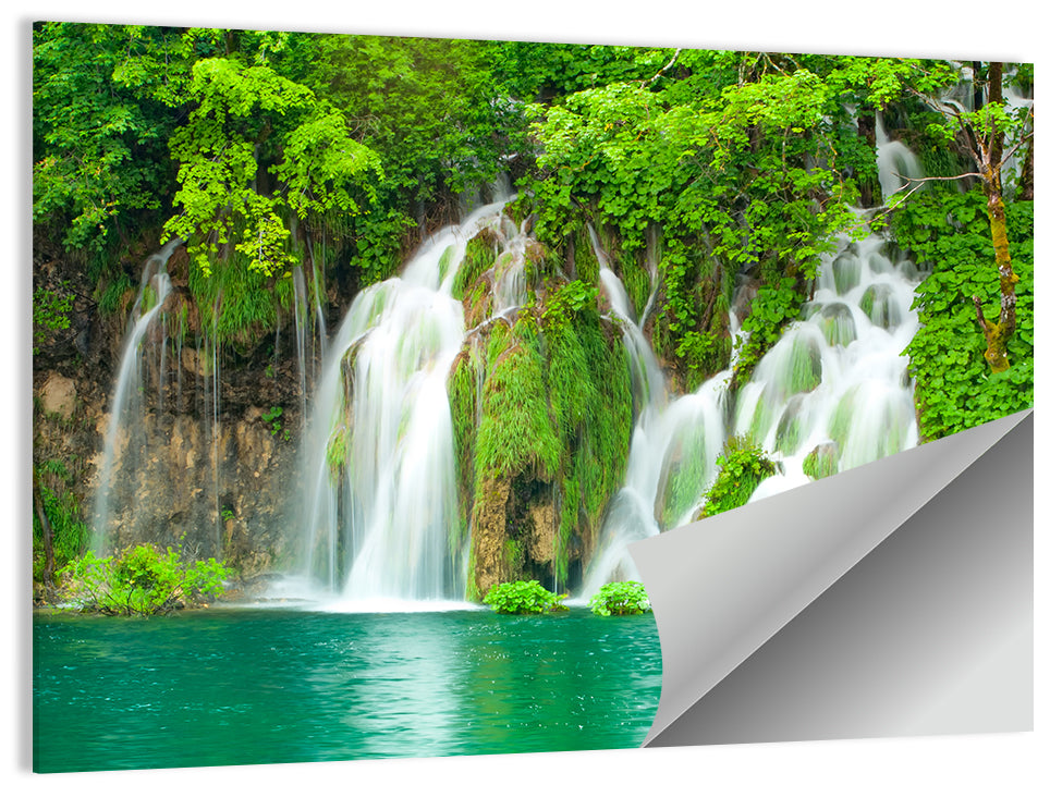 Plitvice Lakes Cascades Wall Art