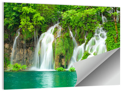 Plitvice Lakes Cascades Wall Art