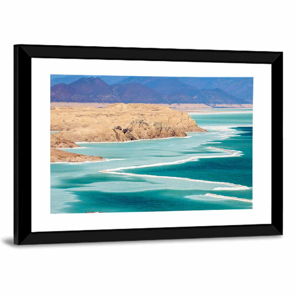 Lake Assal Salt Shoreline Wall Art