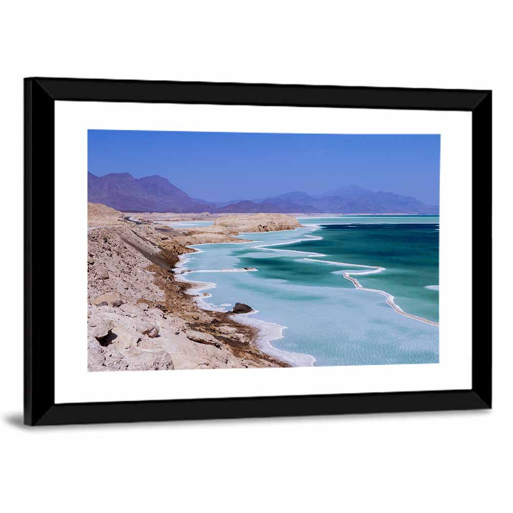 Lake Assal Salt Shoreline Wall Art