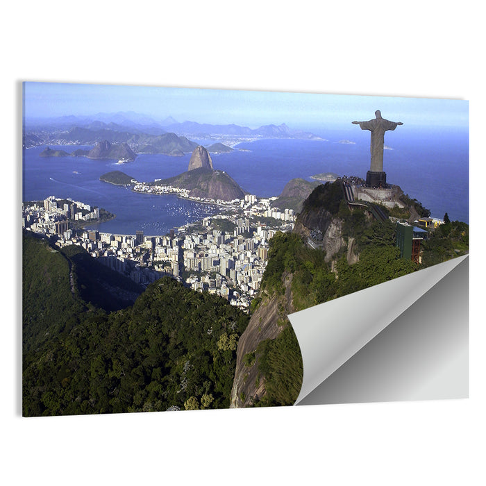Christ the Redeemer Over Rio De Janeiro Wall Art as a poster print