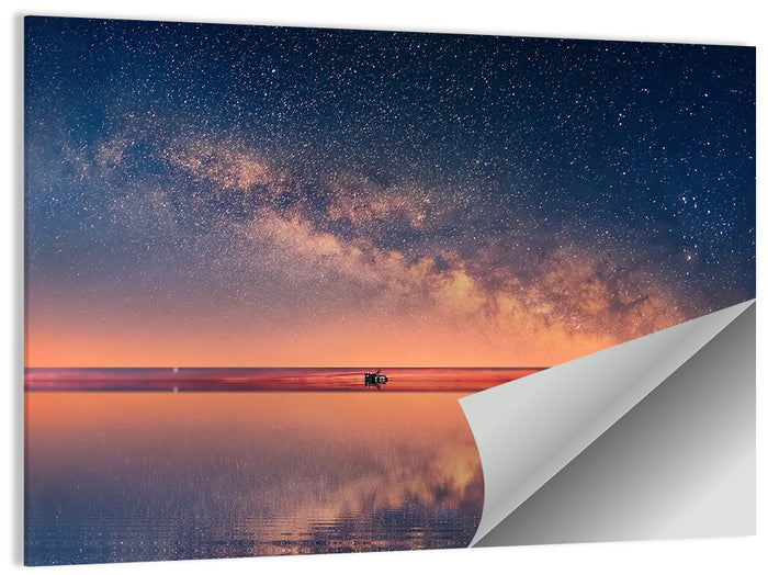 Ocean Starry Night Wall Art as a poster print