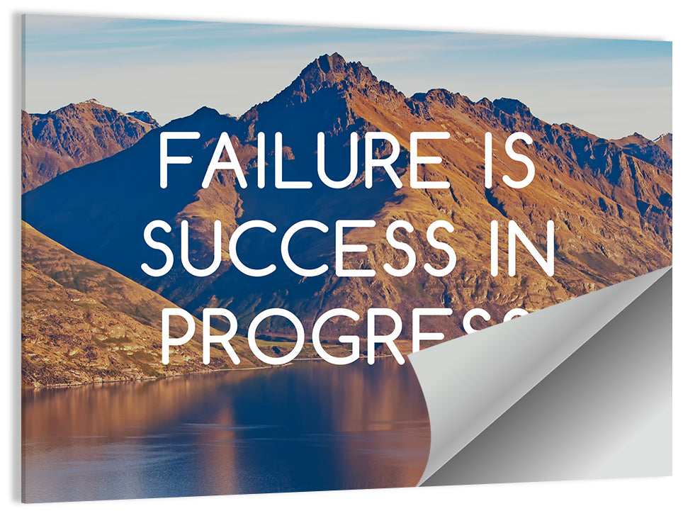 Failure Is Success in Progress Wall Art