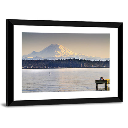 Mount Rainier Over Lake Washington Wall Art