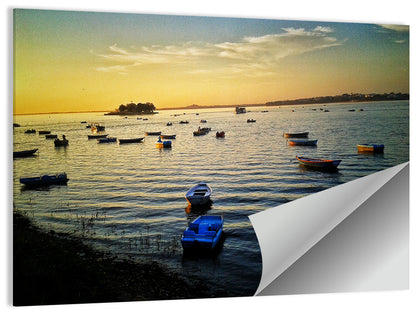 Sunset Over Bhojtal Lake Wall Art