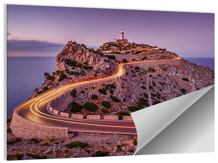 Formentor Lighthouse at Dusk Wall Art as a poster print