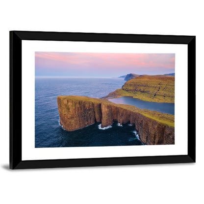 Sørvágsvatn Clifftop Lake Wall Art