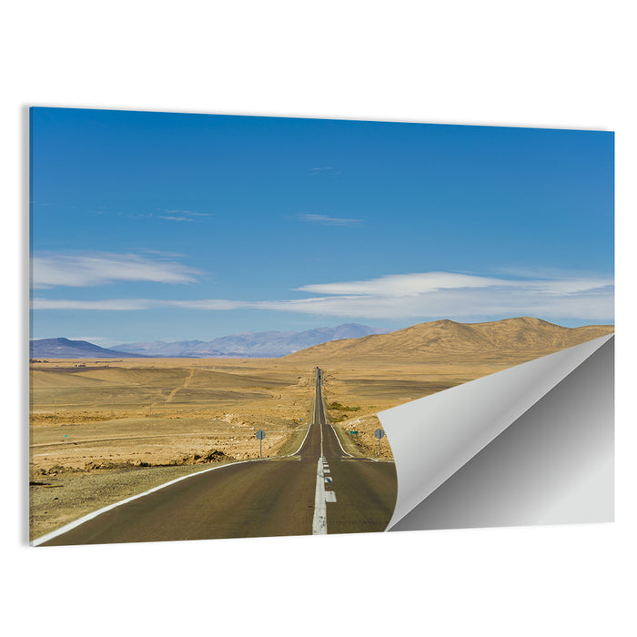 Atacama Road to the Horizon Wall Art as a poster print